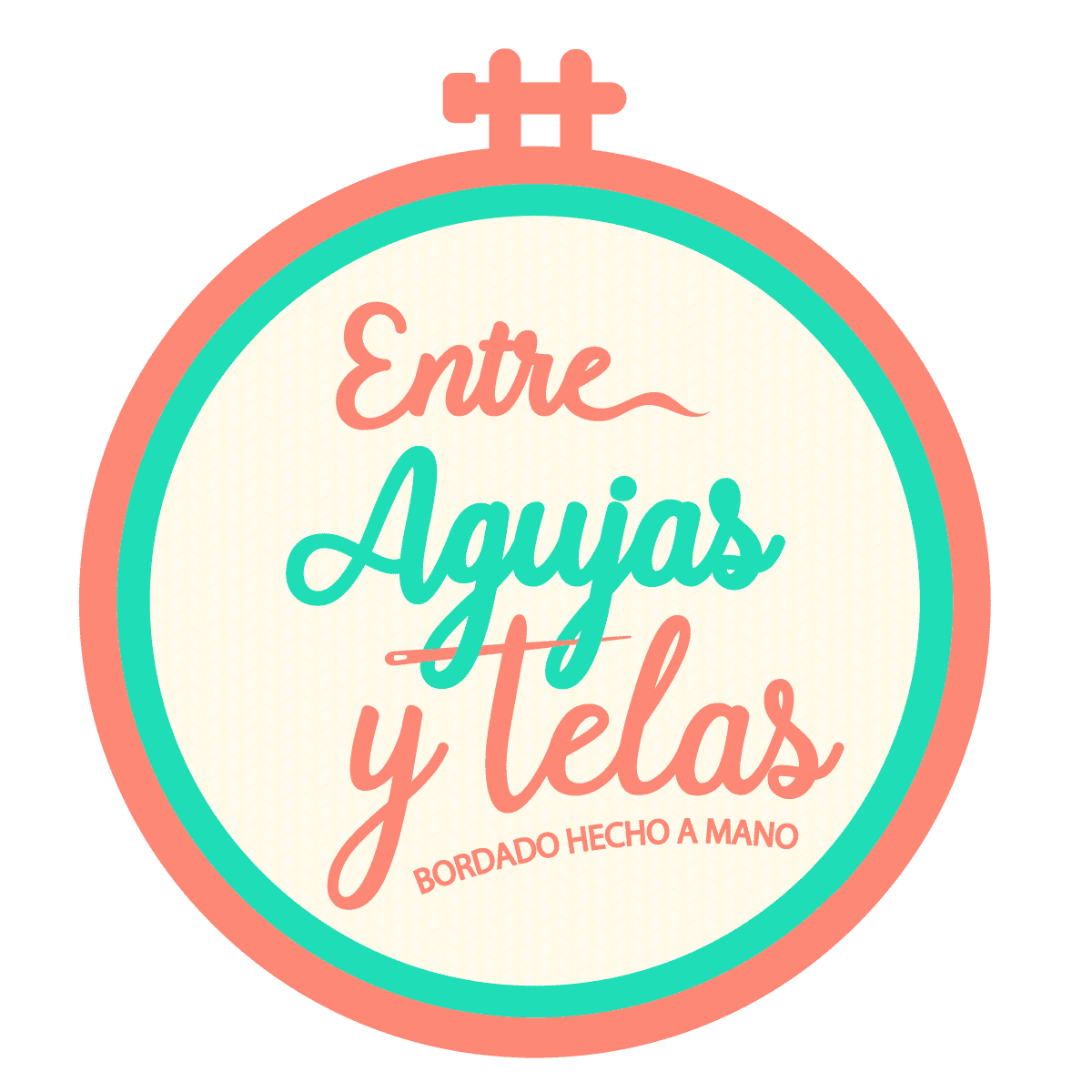 Entre Agujas y Telas - Microbordado - Logo